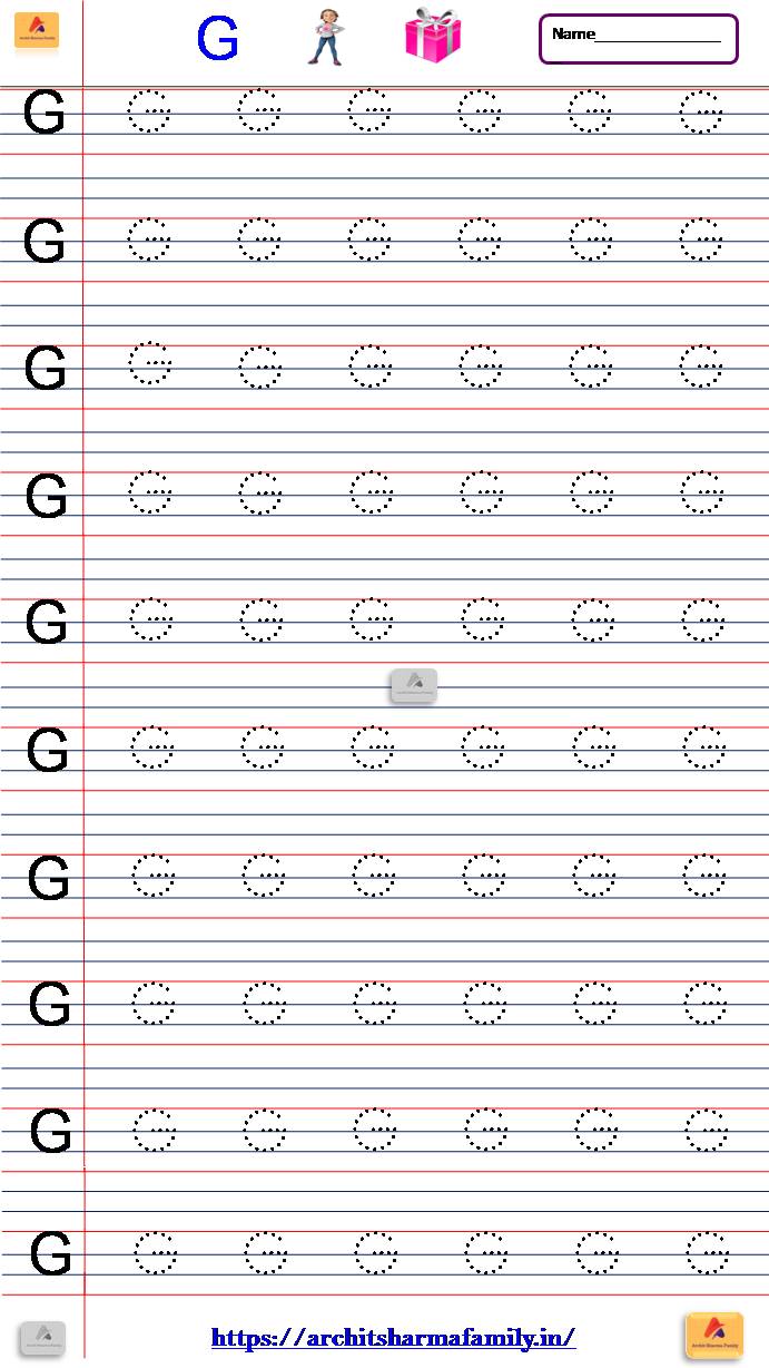 Capital Letter A to Z Printable Writing Worksheet – Archit Sharma