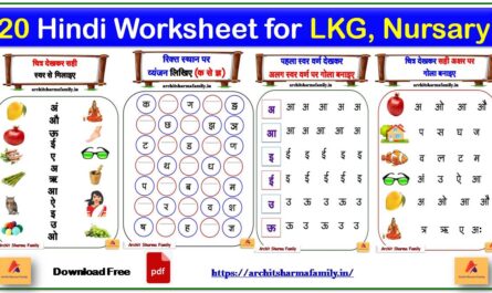 hindi worksheet