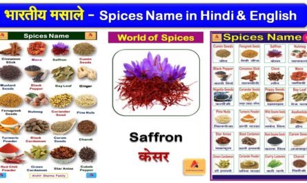 Spices Name in Hindi & English