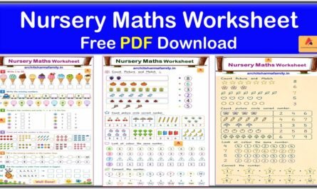 Nursery Maths Worksheet free pdf download