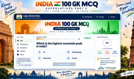 India Superlatives 100 Quiz Free Online Mock Test