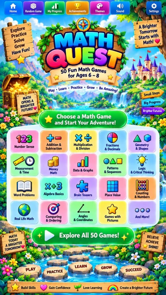 Math Games 6 to 8 Years