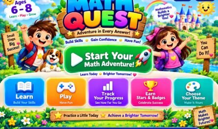 Math Games Math Quest 6 to 8 Years