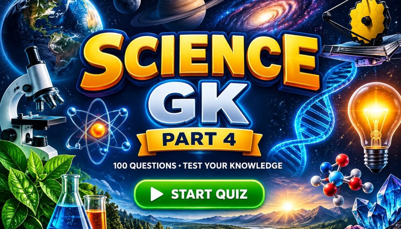Science 100 MCQ Part 4 Online Test