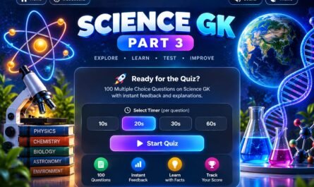 Science 100 MCQ Questions Part 3